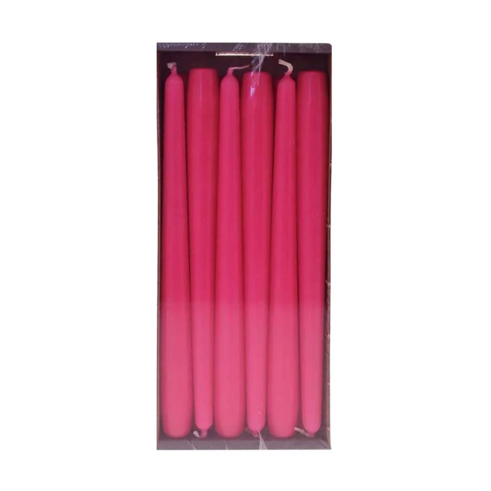 Bolsius Fuchsia Tapered Candle 25cm (Pack of 12) £11.69